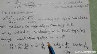 Linear Differential Equations with Variable Coefficients.