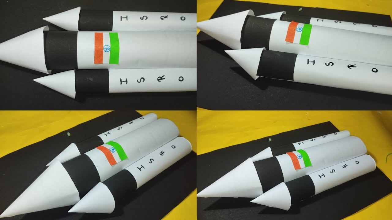 how to make chandrayaan 2 mini model/ rocket making/