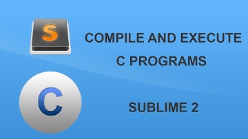 How to use Sublime to compile and execute C programs