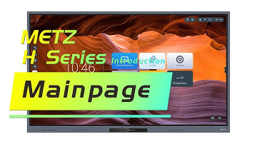 METZ H Series Interactive Display - Main Page