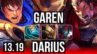 GAREN vs DARIUS (TOP) | 600+ games, 1.0M mastery | NA Master | 13.19