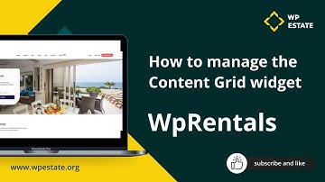 How to manage the Content Grid widget for Elementor in WPRentals theme