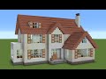 Minecraft  how to build a suburban mansion house