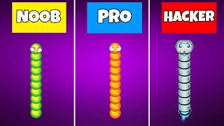 SNEAK SNAKE-SLITHER WORM GAME - NOOB vs PRO vs HACKER screenshot 4