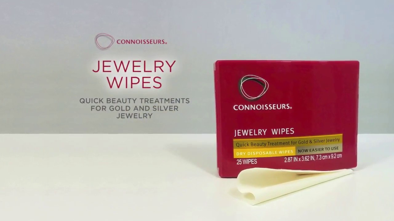Clean Gold and Silver Jewelry with Connoisseurs Wipes YouTube