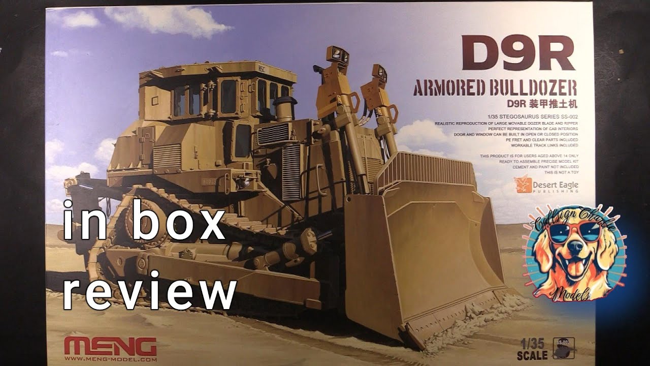 Meng 1/35 D9R Armored Bulldozer in box review - YouTube