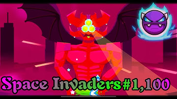 Geometry dash [2.2] (Mithic Demon) - Space Invaders By Subwoofer - 100% (All Coins) [Demon #1,100]