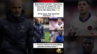 🤐 I'm not gonna talk...🔵 Caicedo Sends a Clear Message About Enzo! 👀 #premierleague #carragher