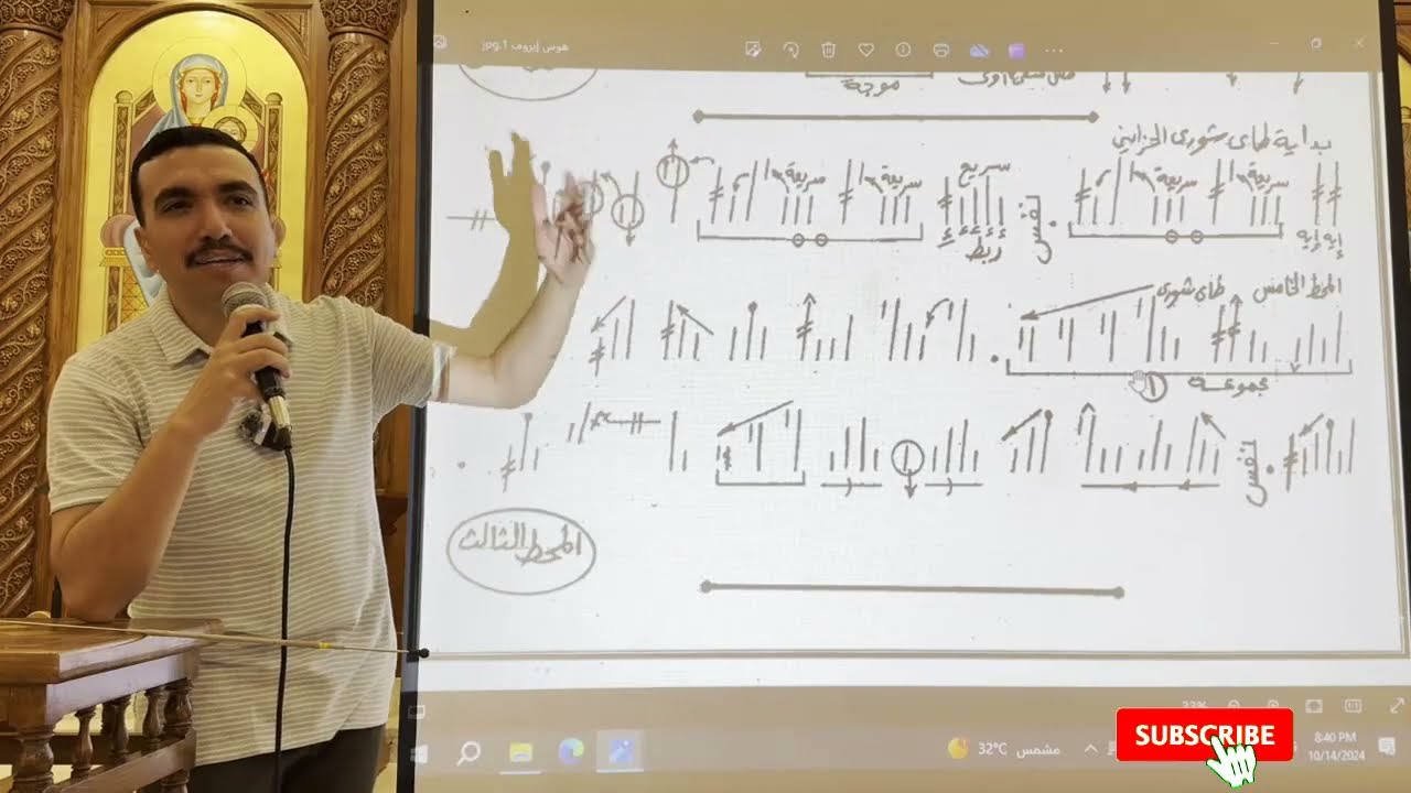 لحن هوس ايروف ϩⲱⲥ ⲉ̀ⲣⲟϥ الكبير تعليمي بالهزات - الحصة الثالثة - مع المعلم بولا منير