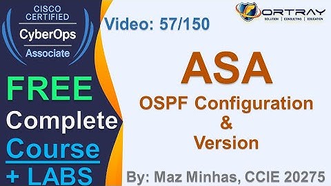 Free CCNA Cyber OPS | 57- ASA OSPF Configuration & Ve |Day 3| CCNA Cyber OPS 200-201 Complete Course