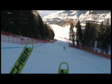 Abfahrt Kitzbühel Streif 2010 - Kamerafahrt *HQ*