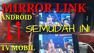 Cara mudah autolink smartphone ke tv mobil //langsung bisa #mirroring #autolink #sansui sa5202i