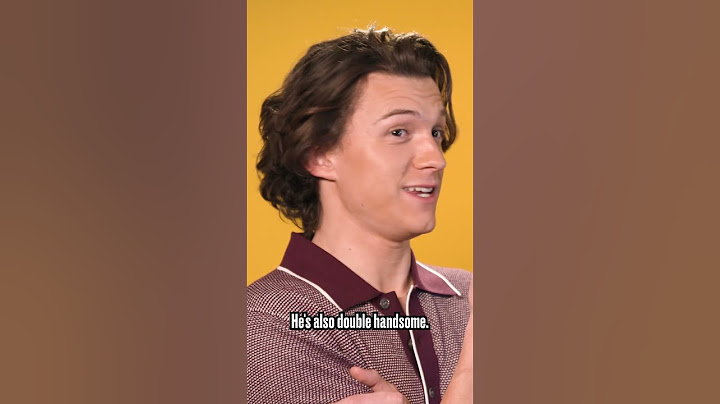 Does Tom Holland think he's hotter than Timothée Chalamet? 😜