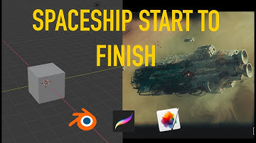Blender Spaceship Timelapse