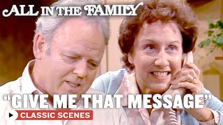 Edith Takes An Important Call For Mike (ft. Jean Stapleton) | All In The Family