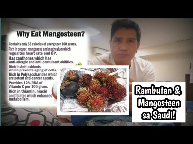 Vlog #10 Food! Rambutan & Mangosteen in Saudi Arabia! class=