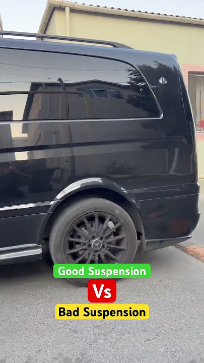 Mercedes viano Good vs bad Suspension test🤯‼️ #amortizator_az #mercedesvito #suspension #test
