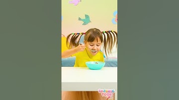 Yay ☺️ Аn Easy and Stylish Rainbow Hairstyle for Kids! 👧 🌈 #shorts #kids #funny