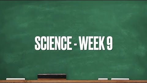 CC Cycle 1 Week 9 Science