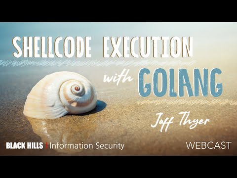 BHIS | Shellcode Execution with GoLang | Joff Thyer | 1 Hour