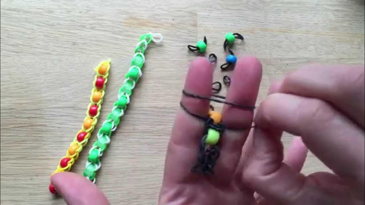 Geslagen vrachtwagen Pijler Detector LOOM BANDS! How to Make Pony Bead Rainbow Loom Bracelets with Fingers -  YouTube