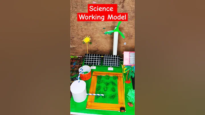 solar and wind energy irrigation system working model | science project #science #project thumbnail