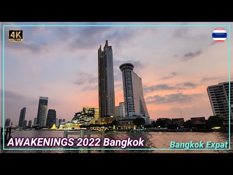 Bangkok River Side Awakening Light Festival 2022 Bang Rak 🇹🇭 Thailand