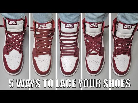 how to put laces on jordan 1
