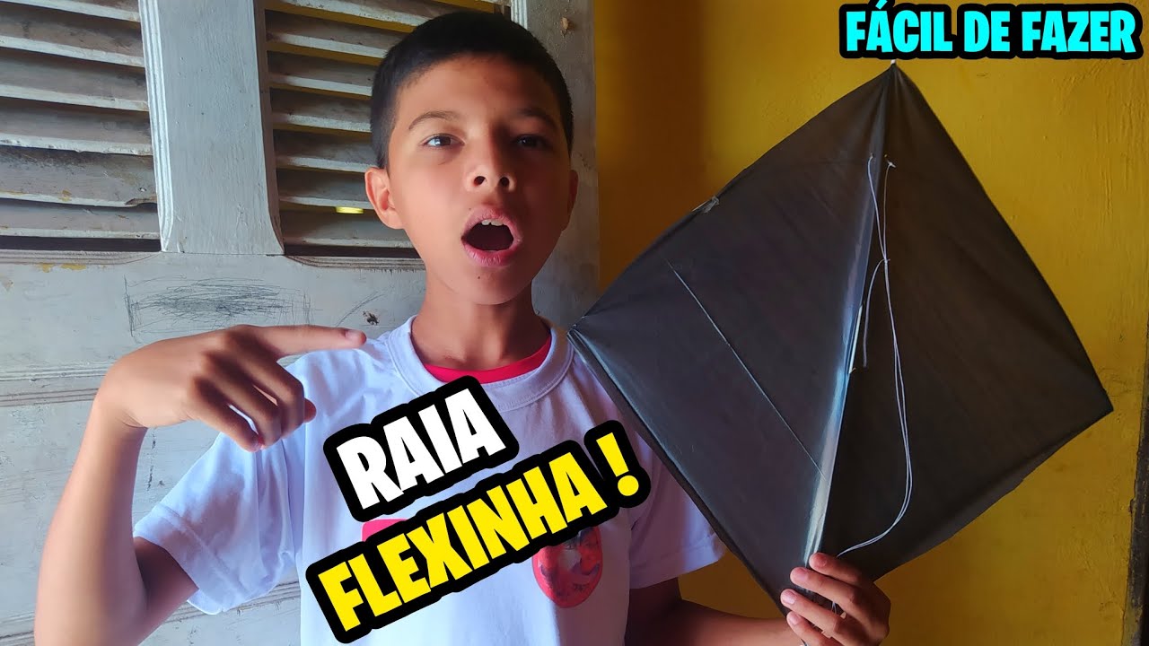 COMO FAZER UMA PIPA RAIA FLEXINHA QUE VOA MUITO - YouTube