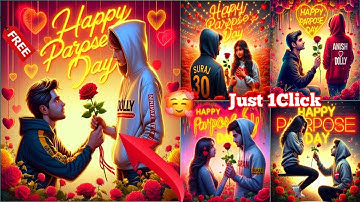 How To Create 3D Ai Happy Propose Day Image |  Propose Day Ai Photo Editing |  Bing Image Creator |