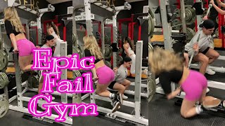 FUNNY GYM FAILS 😂 TRY NOT TO LAUGH CHALLENGE.  WORKOUT  EPIC FAILS