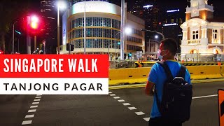 Singapore Walk - Tanjong Pagar After Dark, Circuit Breaker Phase 2, November 2020 [4K]