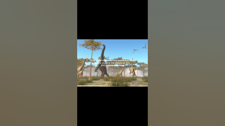 POV: Your time machine broke and you're stuck in the Mesozoic era #dinosaur #mesozoic #dinosaurs