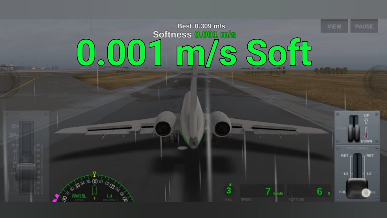 0.001 m/s Soft Landing! Daily Challenge! Airline Commander - YouTube