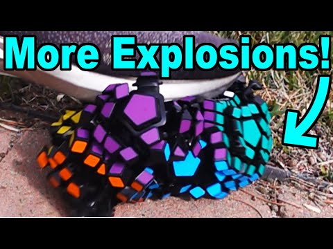 MORE Slow Motion Rubik's Cube EXPLOSIONS!