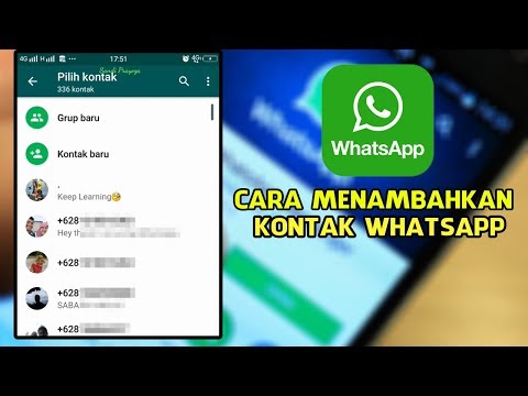 CARA MENAMBAHKAN NOMOR KONTAK WHATSAPP DI HP ANDROID