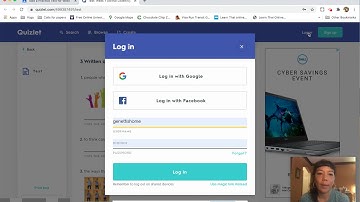 Logging into Quizlet for vocabulary assignments in Google Classroom