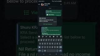 FILE YOUR NIL RETURNS USING SHURU WHATSAPP CHATBOT #KRA #itax #june30