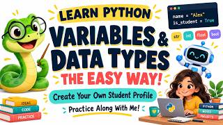 Full Python Variables & Data Types for Beginners | Create Your Own Student Profile Guide