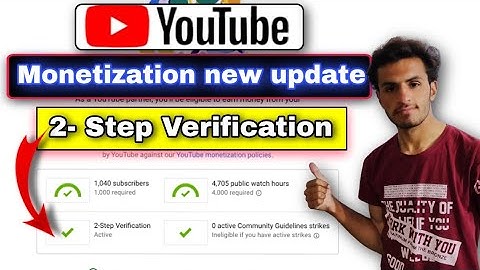 Enable 2- Step Verification | Secure your YouTube channel | monetization new update | #hanifkhan