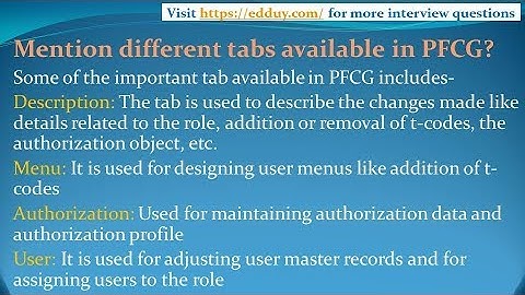 SAP Security Interview Questions and Answers for freshers and experienced– Part 5