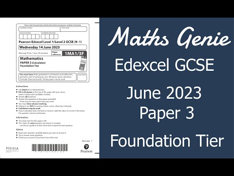 Edexcel Foundation Paper