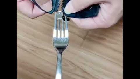 How to fix a broken zipper with a fork