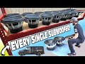 EVERY SINGLE Subwoofer on my HUGE New Shelf!!! BIG UPGRADES w/ EXO&#39;s Biggest Car Audio Build EVER 🔊