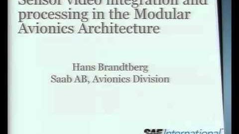 Sensor Video Integration and Processing in the Modular Avionics Architecture
