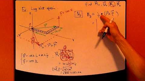 Engineering Statics Ch4 Part7: Example - Moment about an Axis