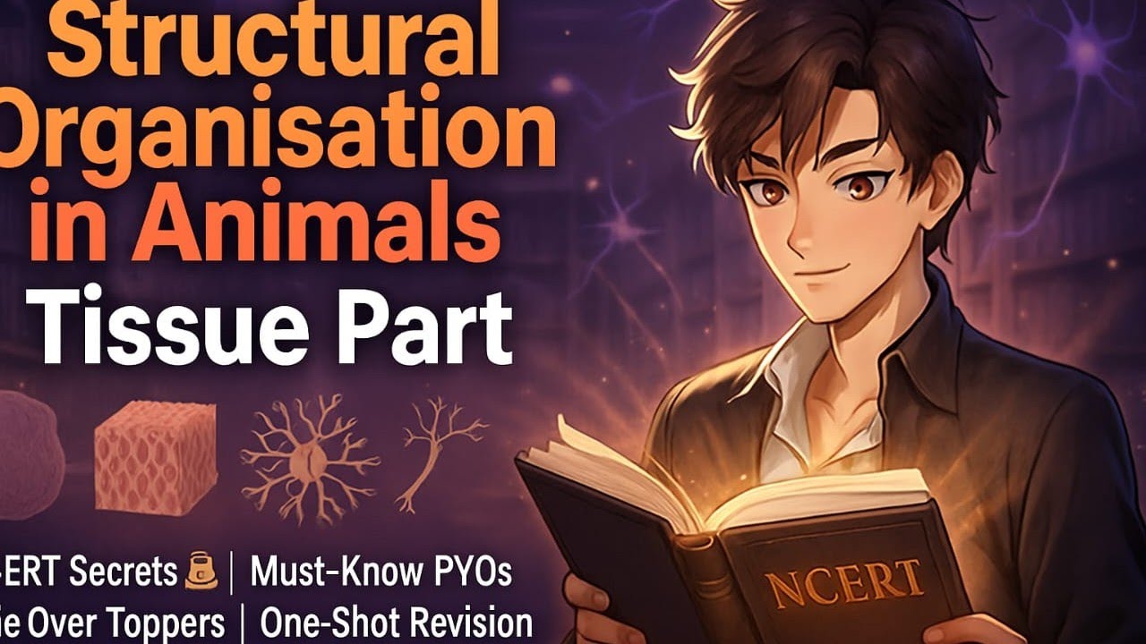 TISSUE Part – Structural Organisation in Animals 🧬 | NEET 2026 NCERT ...
