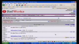 Information Refworks & Zotero Training / Library Instruction Guide