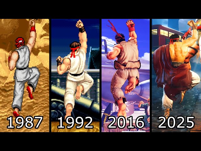 Evolution of Ryu's Shoryuken (1987-2025) 4K 60ᶠᵖˢ - YouTube