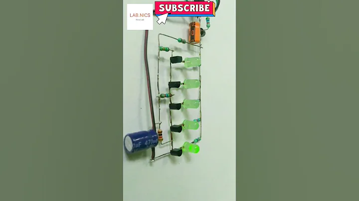 Simple Bc547 Transistor Project #bc547 #electronic #chaser #ledchaser #youtubeshorts #shorts